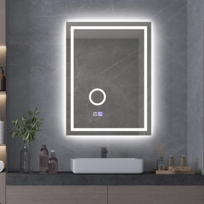 Огледало за баня с вградено LED осветление "Touch screen" ICL 1828 - цена: 199.99лв.